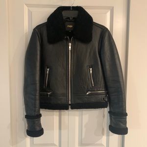 Maje leather biker jacket size 38